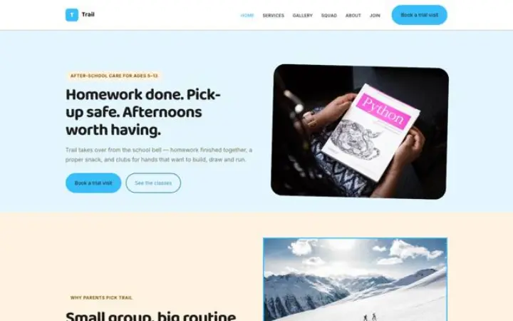 Site web pour périscolaire