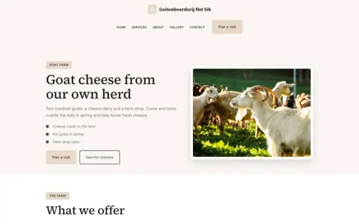 Thème Geitenboerderij Het Sik