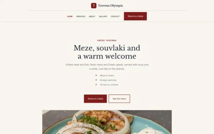 Thème Taverna Olympia