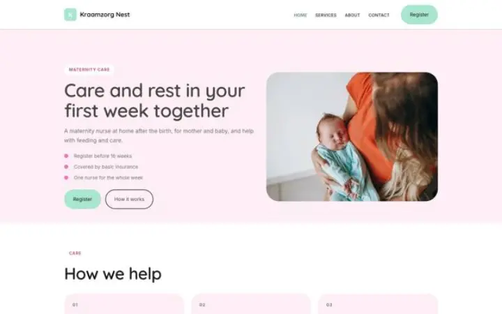 Site web pour soins postnatals