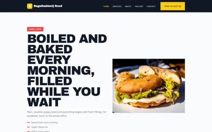 Thème Bagelbakkerij Rond