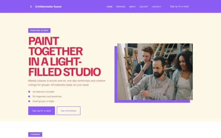 Thème Schilderatelier Kwast