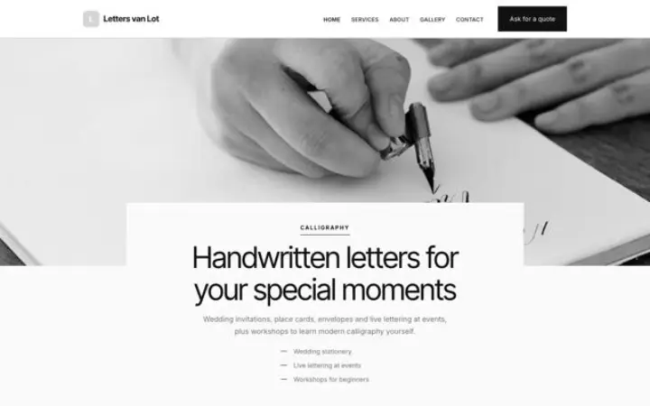 Thème Letters van Lot