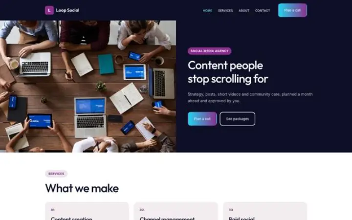 Thème Loop Social