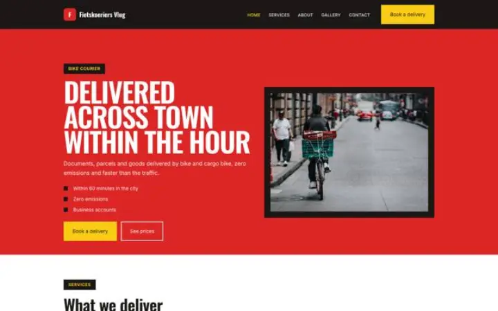 Thème Fietskoeriers Vlug