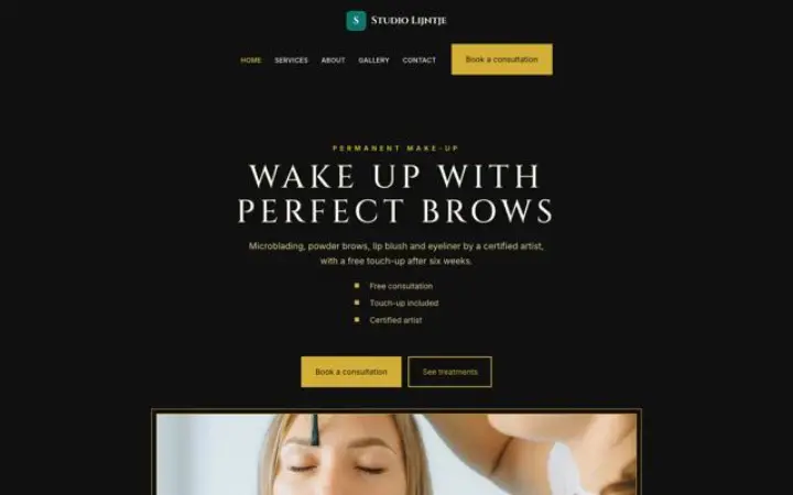 Site web pour maquillage permanent