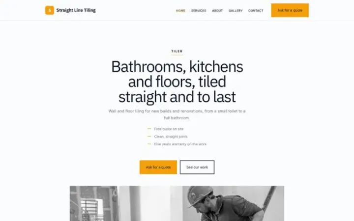 Thème Straight Line Tiling