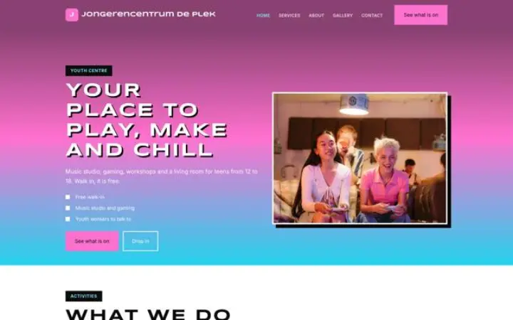 Site web pour maison des jeunes