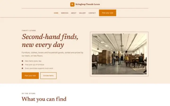 Site web pour ressourcerie